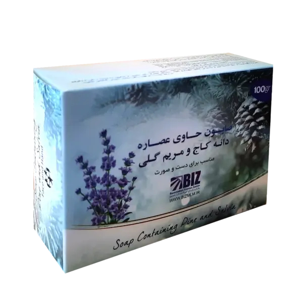 صابون دست و صورت دانه کاج و مریم گلی 3 عددی | پاک کننده، طراوت‌بخش و نرم کننده پوست